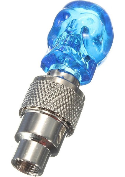 LED Işık Valf Kapağı Konuştu Bisiklet Oto Bisiklet Jant Lastik Mavi (Yurt Dışından)