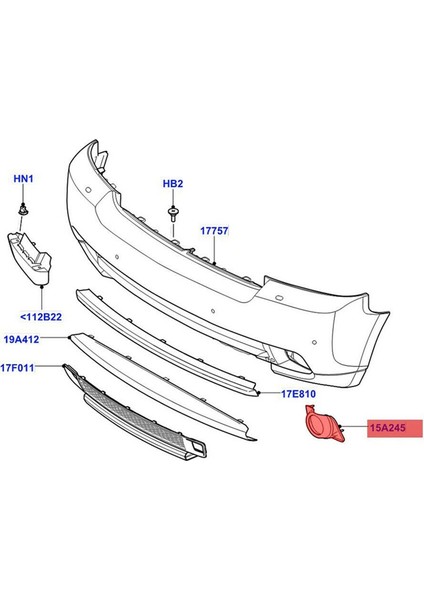 Land L322 2010-2012 Sis Lambası Trim Kapağı Işık Izgarası LR018245 LR018234 (Yurt Dışından) fırsatları