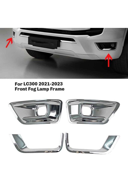 LC300 2021-2023 Ön Çerçeve Için 1 Set Sis Lambası Kapağı Kaş Döşemesi (Yurt Dışından) fiyatları
