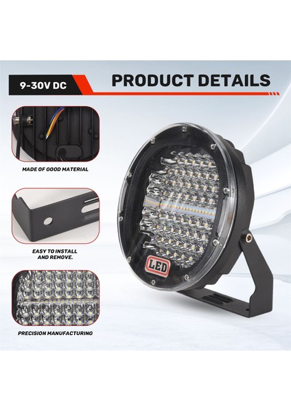 7 Inç 300W Offroad LED Çalışma Lambası Çubuğu Beyaz+Amber, Yuvarlak Spot Araba Lambası Kamyon 4WD Atv Utv Suv Için (Yurt Dışından) modelleri