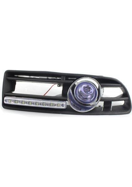 Mk4 1998-2004 Gündüz Farları Için Anahtar ve Kablo Demeti ile Tampon Izgara Sürüş Farları 1J5853665B Siyah+Mavi (Yurt Dışından)