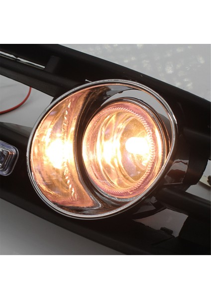 Mk4 1998-2004 Gündüz Farları Için Anahtar ve Kablo Demeti ile Tampon Izgara Sürüş Farları 1J5853665B Siyah+Mavi (Yurt Dışından) fırsatları