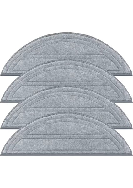 Q10 S5/Q10 S5+/Q10 X5/Q10 X5+/Q10 /Q10 Için 4 Adet Vakumlu Paspas Bezi + Temizleyici Yedek Parça Pedi (Yurt Dışından)