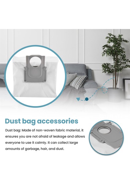 T8, G10S, Max, Max+, S7 Maxv Ultra Robotik Süpürge Için 30 Adet Toz Torbası Yedek Aksesuarları (Yurt Dışından) fırsatları