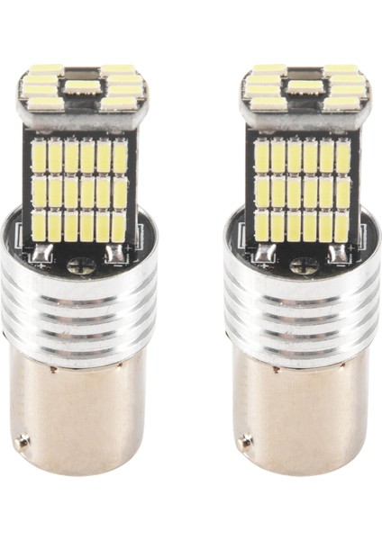 2x 1156LED Canbus 15 Smd BA15S P21W Yüksek Güçlü Beyaz 6000K Araç Fren Stop Lambası (Yurt Dışından)