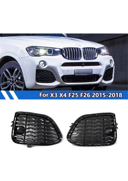 X3 F25 X4 F26 51118056942 51118056941 Için Sol+Sağ Ön Tampon Kapalı M Izgara Sis Lambası Çerçevesi (Yurt Dışından) fiyatları