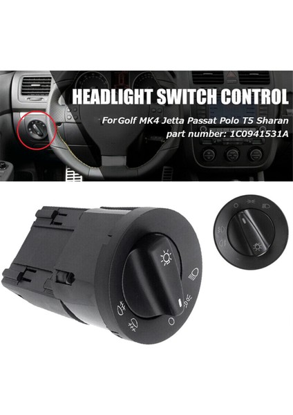 Golf Mk4 ve Modelleri Için Far Anahtarı Sis Lambası Kontrolü 1C0941531A (Yurt Dışından) fiyatları