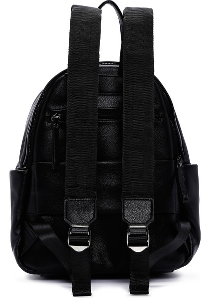 Kadın Siyah Aksesuarlı Sırt Çantası 25WBD249414 modelleri