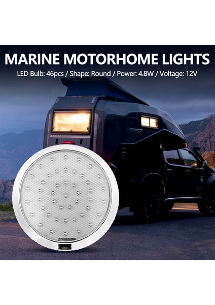 12V Araba Yuvarlak Tavan Kubbe Çatı Iç Aydınlatma Tekne Karavan (Yurt Dışından) modelleri