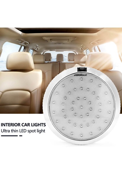 12V Araba Yuvarlak Tavan Kubbe Çatı Iç Aydınlatma Tekne Karavan (Yurt Dışından) fırsatları