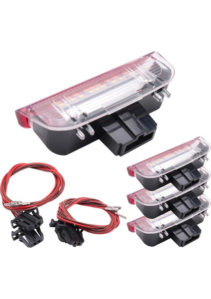 Golf 6 7 Mk5 Mk6 B6 B7 cc Için 4 Adet Araba LED Kapı Uyarı Işığı Hoş Geldiniz Projektörü (Yurt Dışından)