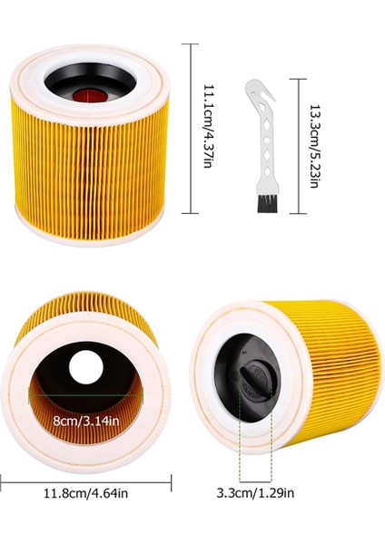 Wd3 Premium Wd2 Wd1 Mv3 Mv2 Elektrikli Süpürge Için 2 Adet Filtre Ince Toza Karşı 3'lü Uzatma Kiti (Yurt Dışından) fiyatları