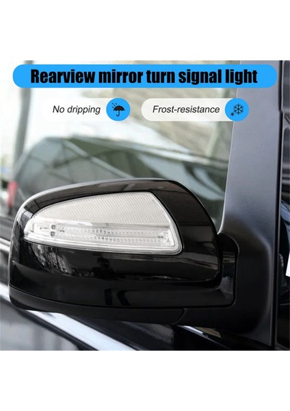 W164 ML350 ML550 GL450 A1649061300 A1649061400 Için 1 Çift Kapı Yan Ayna Dönüş Sinyal Lambası Gösterge Lambası (Yurt Dışından) modelleri