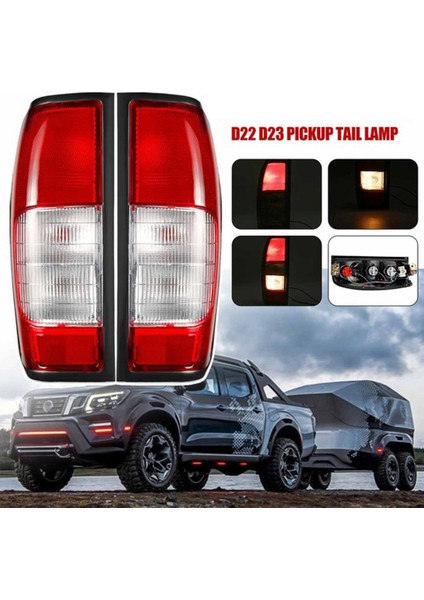 Navara D22 D23 Pickup 1997-2004 Için Ampul Kablo Demeti RLN026-EU-R-RLN026-UK-L ile Çift Arka Lamba Fren Lambası (Yurt Dışından) fiyatları