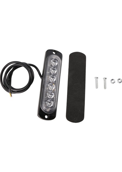 12V-24V 6 Led'li Acil Durum Araç Uyarı Flaşı Mavi Yanıp Sönen (Yurt Dışından)