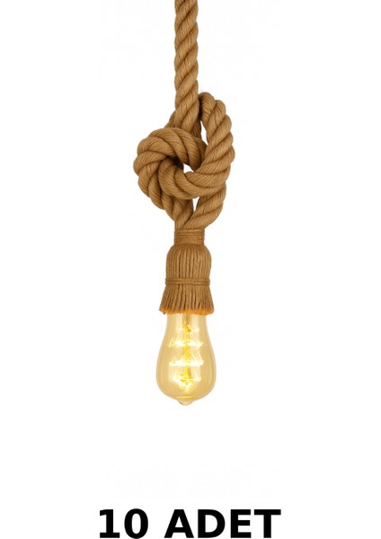 Rustik Halatlı Sarkıt Avize