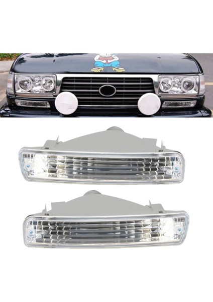 80 Serisi 1991-1998 LC80 FJ80 FZJ80 HDJ80 HZJ80 4500 4.5l Için 2 Adet Araba Ön Tampon Dönüş Sinyal Lambası (Yurt Dışından) modelleri