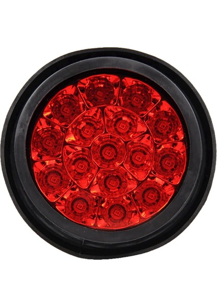 2 Adet 12V-24V 16LED Araba Yuvarlak Kırmızı Stop Lambaları Arka Sis Lambası Durdurma Freni Geri Vites Lambası Kamyon Römork Kamyon Için (Yurt Dışından) fırsatları