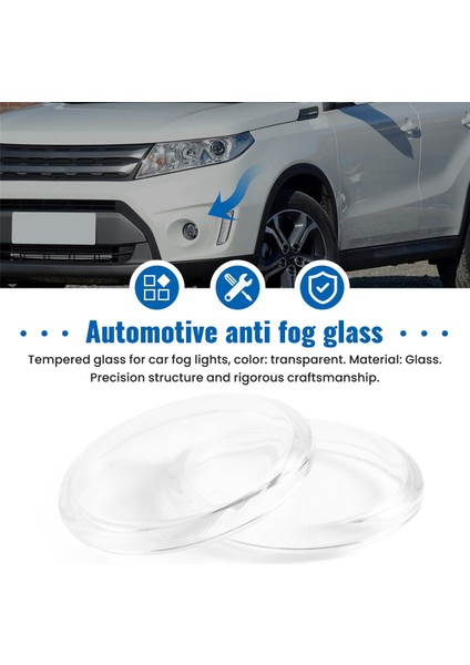 L200 Triton Asx Için 2 Adet/takım Yuvarlak Çap 90 mm Sis Lambası Temperli Camlı Buğu Önleyici (Yurt Dışından) fırsatları