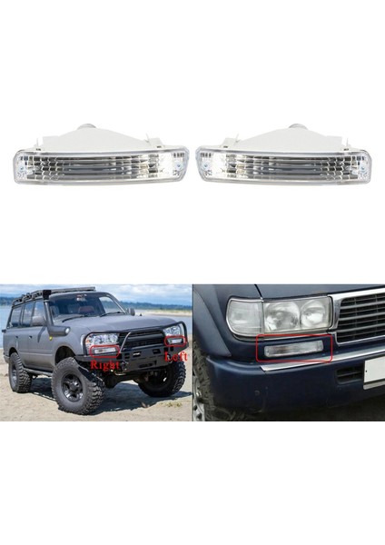 80 Serisi 1991-1998 LC80 FJ80 FZJ80 HDJ80 HZJ80 4500 Sol Araç Ön Tampon Sinyal Lambası (Yurt Dışından) fiyatları