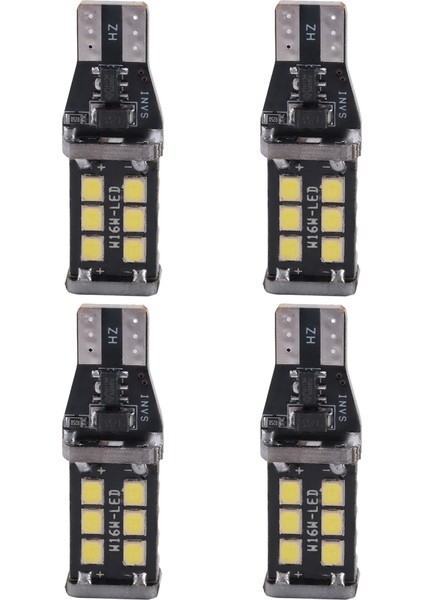 4 Adet Parlak Beyaz Canbus LED Ampul Araç Geri Vites Lambası 912 921 T15 W16W (Yurt Dışından) fırsatları