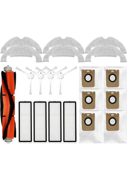 D10 PLUS/RLS3D/Z10 PRO/L10 Plus Yedek Parçaları Ana Silindir Yan Fırça Filtre Paspas Bezi Toz Torbası Aksesuarları A (Yurt Dışından)