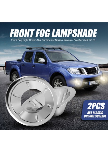Navara / D40 07-13 Için Ön Sis Lambası Kapağı Abs Krom (Yurt Dışından) fırsatları