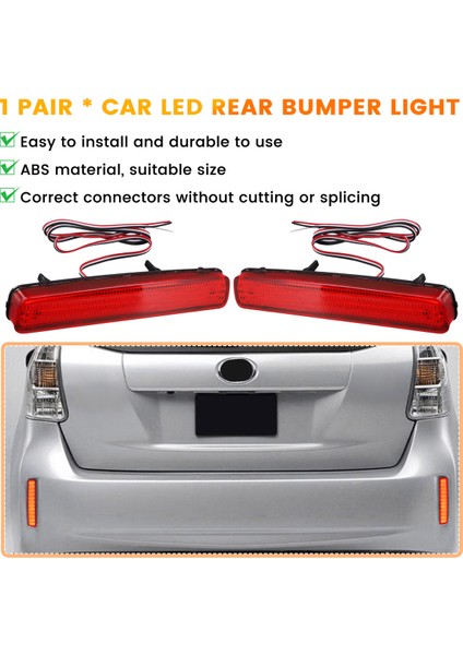 Araba LED Arka Tampon Reflektör Işığı Fren Stop Lambası 81920-47010 81910-47010 V Tc Için (Yurt Dışından) fırsatları