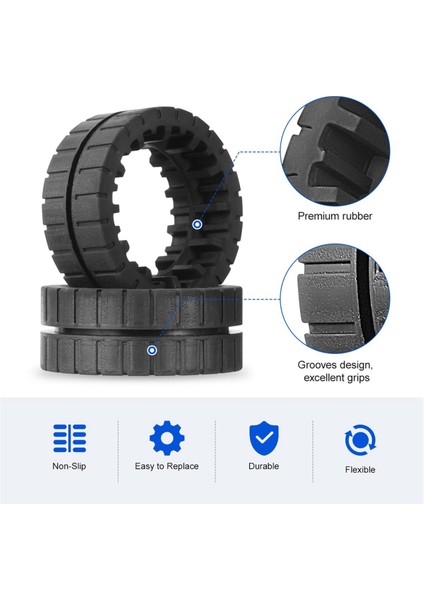 M6 (6110) (6012) (6112) (6113) Ultimate Robot Mop Için Kaymaz Yedek Tekerlek Lastikleri (Yurt Dışından) fiyatları