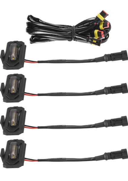 2020-2021 Off Road Sport Için 4 Adet LED Ön Izgara Lambası, Harici Lamba, Beyaz Işık (Yurt Dışından) fırsatları