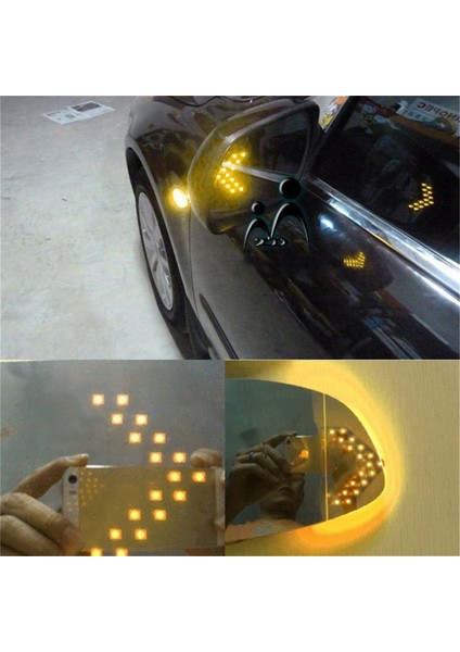 Araba Yan Ayna Dönüş Sinyal Lambaları Için 2 Adet Amber Sarı 33-Smd Sıralı LED Oklar (Yurt Dışından) fırsatları