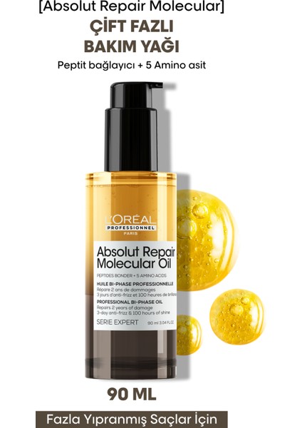Absolut Repair Molecular Çift Fazlı Profesyonel Bakım Yağı 90 ml