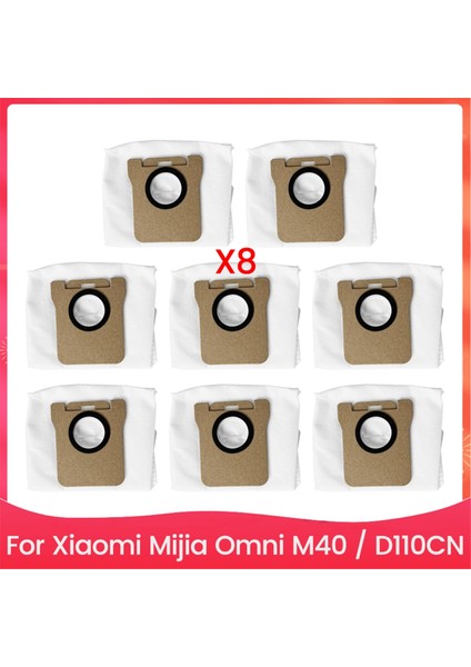 Omni M40 / D110CN Elektrikli Süpürge Yedek Parça Aksesuar Kiti Için 8 Adet Toz Torbası (Yurt Dışından)