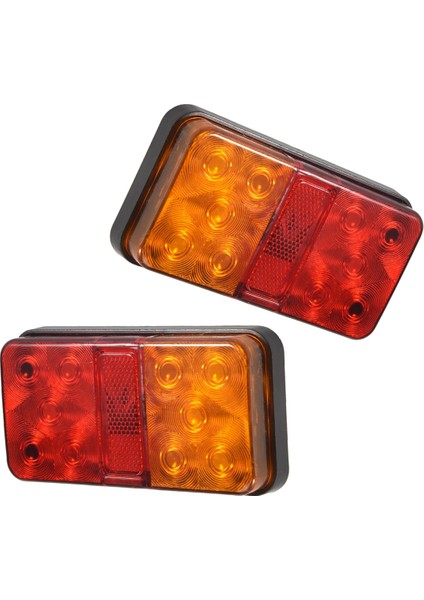 2 Adet 12V 10LED Su Geçirmez Kamyon Römork Arka Lambası Araba Sinyal Lambası Fren Arka Stop Lambası Tekne Karavan Göstergesi (Yurt Dışından) modelleri