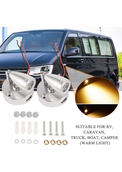 Karavan, Tekne, Karavan Için USB Arayüzlü 12V Iç Mekan Spot Lambası, LED Spot Okuma Lambası, Sıcak Temas Anahtarı (Yurt Dışından) modelleri
