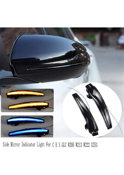 Ces Glc W205 W213 W222 X253 Için Dinamik Dönüş Sinyali Sinyal Lambası Sıralı Yan Ayna Gösterge Işığı (Yurt Dışından) fiyatları