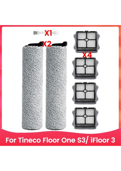 Ifloor 3 Floor One S3 Yedek Parçası Için 7 Parça Elektrikli Süpürge Rulo Fırçası ve Filtre Aksesuarları Seti (Yurt Dışından)