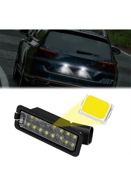 6n2 9n 6r 6c B6 B7 Için 2 Adet Araba LED Arka Plaka Lambası Canbus (Yurt Dışından) modelleri