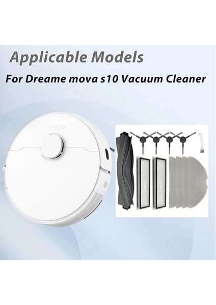 S10 Elektrikli Süpürge Için Aksesuar Kitleri Ana Fırça Yan Filtre Paspas Pedleri (Yurt Dışından) fiyatları