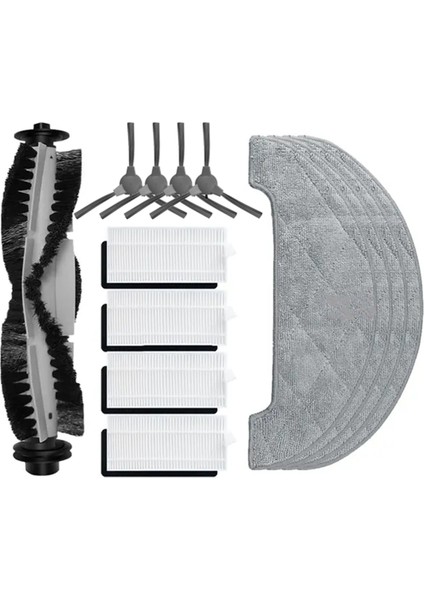Pvcr 4105 Wı-Fı Iq Home Aqua Ana Yan Fırça Filtre Paspas Bezi Robot Süpürge Parçaları (Yurt Dışından)