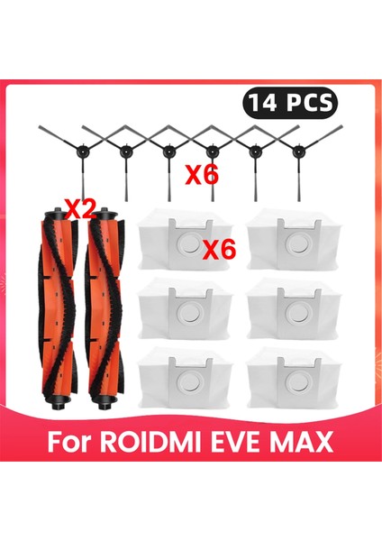 Eve Max Yedek Parçaları Ana Yan Fırça Toz Torbası Aksesuarları (Yurt Dışından)