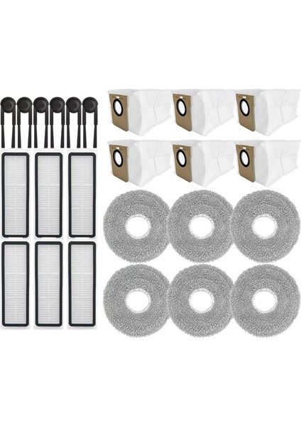 M40S / OV31CN Elektrikli Süpürge Parçaları Için 24 Adet Yan Fırça Filtresi Paspas Bezi Toz Torbası (Yurt Dışından)