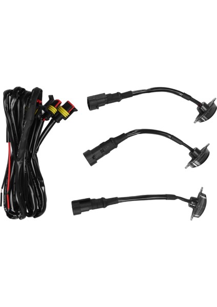 3x Füme Lensli Amber LED Ön Izgara Koşu Işıkları Lambaları (Yurt Dışından)