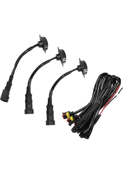 3x Füme Lensli Amber LED Ön Izgara Koşu Işıkları Lambaları (Yurt Dışından) modelleri