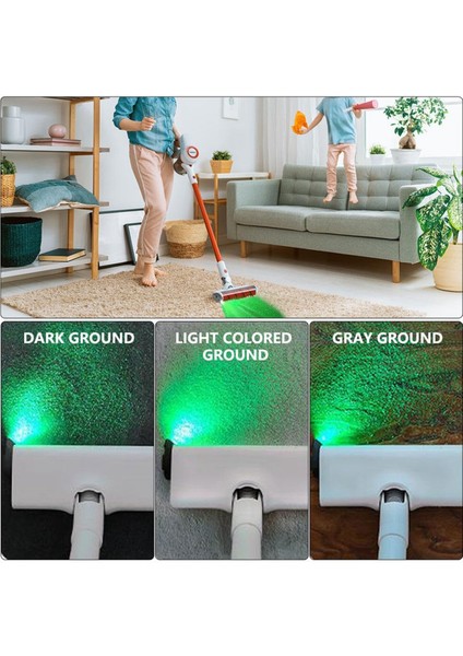 Temizleyici Için LED Yeşil Işıklı Vakum, Temizleyici Aparatı Gizli, Evcil Hayvan Tüylerini Temizler, Mağaza (Yurt Dışından) modelleri