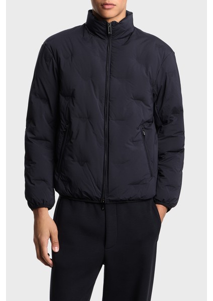 Logolu Regular Fit Dik Yaka Mont Erkek Mont EM003045 AF18232 UB118