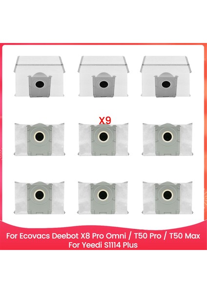 X8 Pro Omni / T50 Max S14 Plus Elektrikli Süpürge Için Toz Torbası Değişimi (Yurt Dışından)