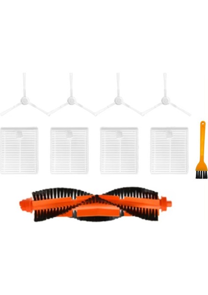 Robot Süpürge E10 E12 B112 Ana Yan Fırça Filtresi Için Yedek Aksesuarlar (Yurt Dışından)