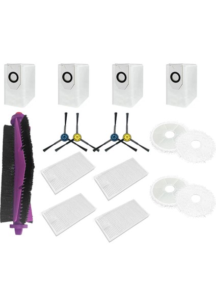 V12 Yedek Parça Aksesuarları Sarf Malzemeleri Ana Yan Fırça Filtre Paspas Bezi Toz Torbası (Yurt Dışından)