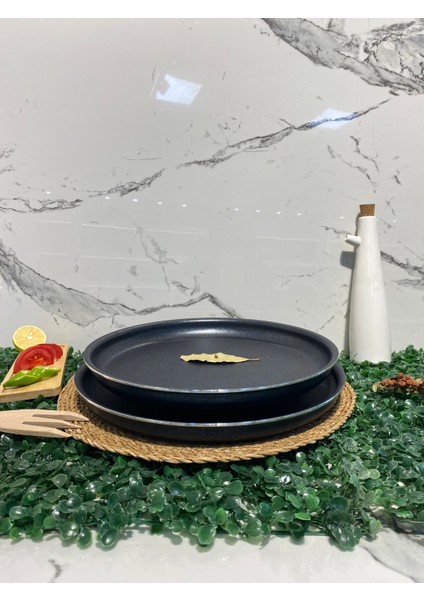 Granit 26-28 cm Fırın-Künefe-Pizza Tepsi-Siyah fırsatları